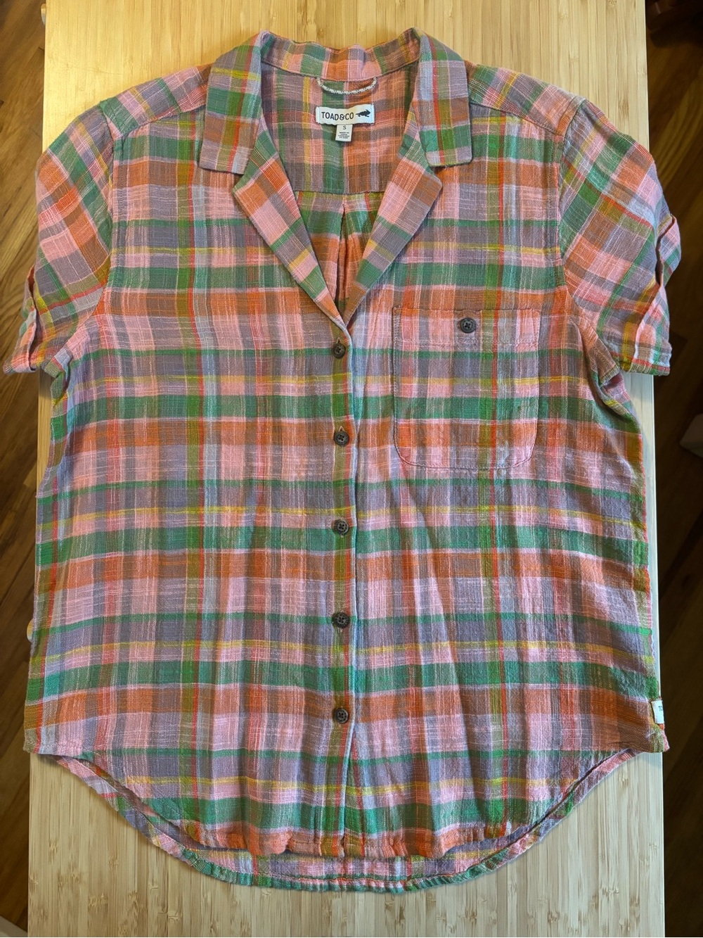 Toad & Co Camp Cove Short Sleeve Button Down Shirt - Picture 3 of 6